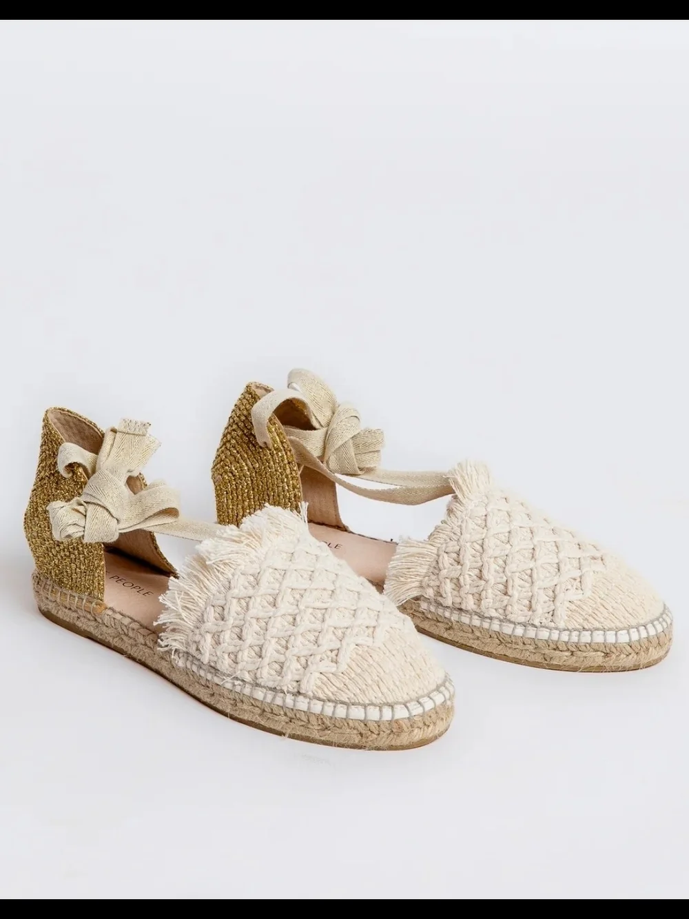 Free People Collection - Vida Espadrille Wrap Sandals Size 10